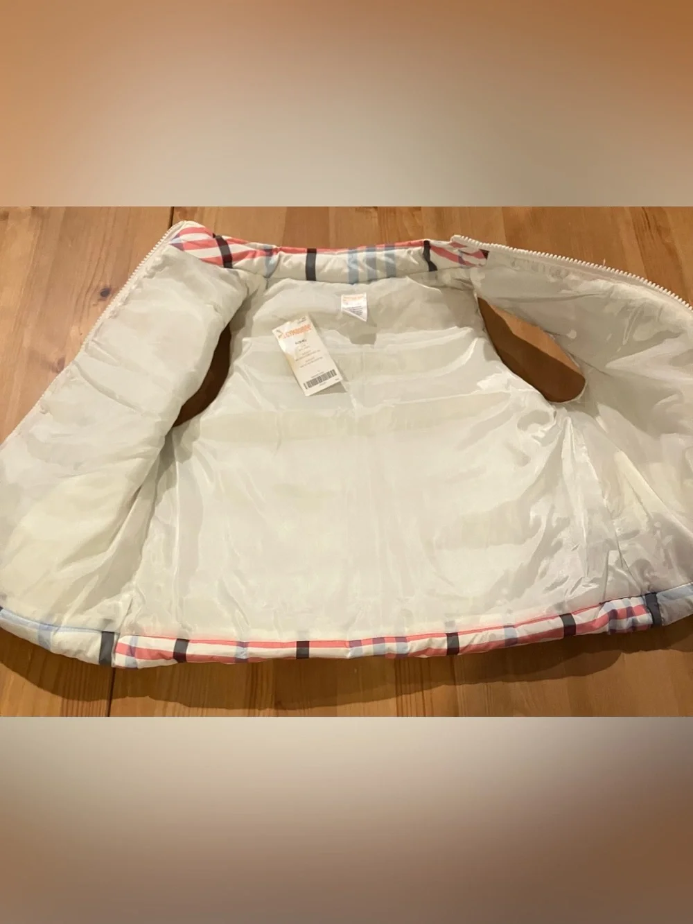 NWT Gymboree Quilted Free Country Plaid Puffer Vest Size Small 5/6 Rare